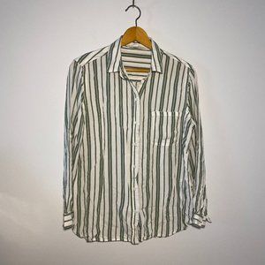 BeachLunchLounge Charley Button Down Shirt Women's Size M